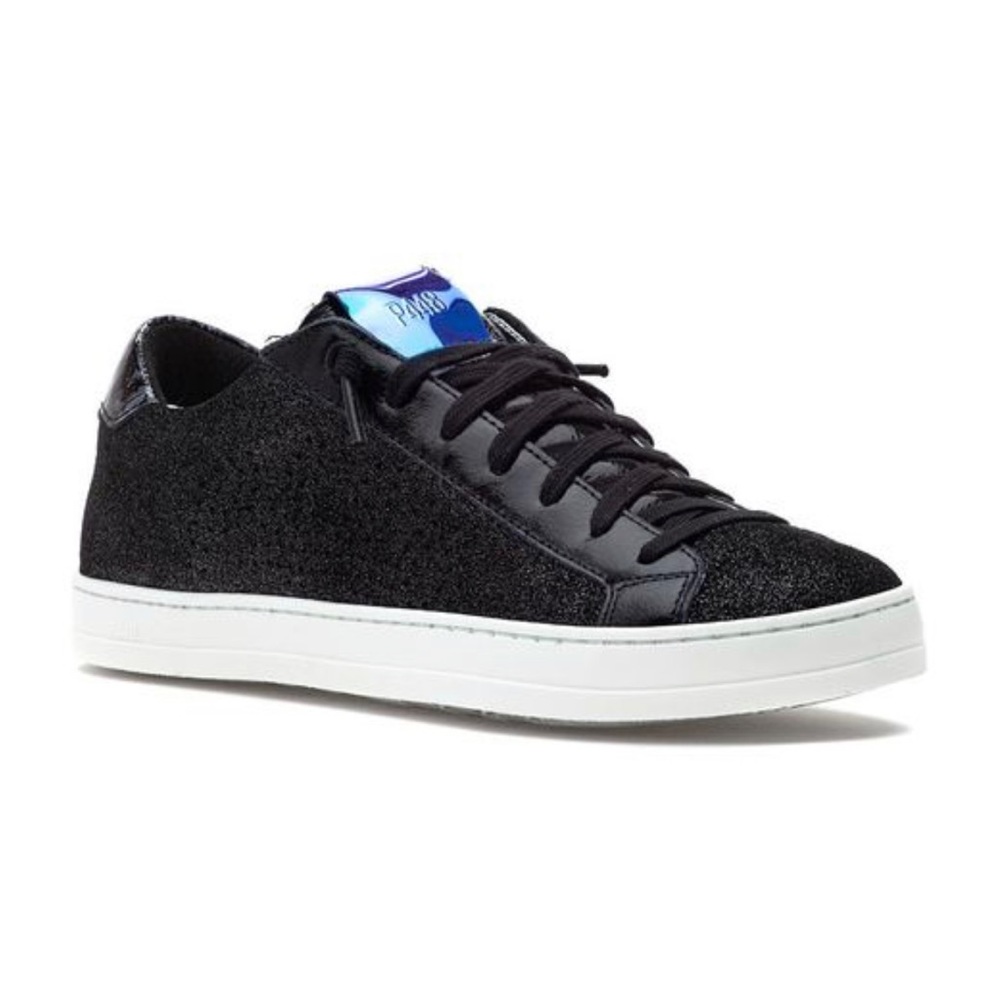 P448 ITALY BLACK JOHN GLITTER WOMEN’S SNEAKERS - 38 8